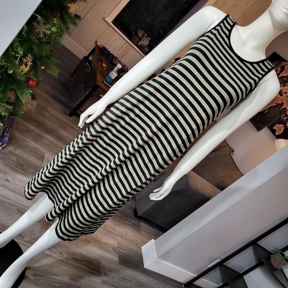 GU Dresses & Skirts - GU - Dresses Women Striped Basics Vintage All-match Ladies